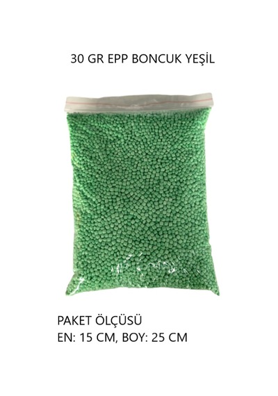 Atermit Epp Renkli Boncuk Köpük Aksesuar 30 Gr - Yeşil