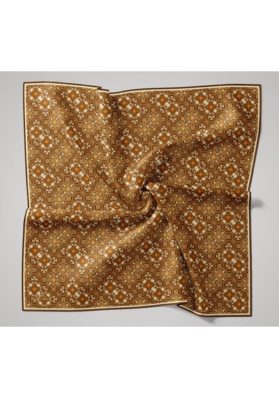 Silk Home Soft Eşarp 73093-15 Kiremit, Turuncu, Taba, Ekru