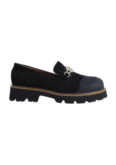 Poletto Hakiki Deri Sıyah Loafer Düz 02 318 05-1901 Siyah