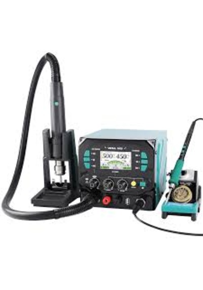 Yihua 983d 3in1 Sıcak Hava Üflemeli Havya İstasyonu Ve Dc Güç Kaynağı 1300w