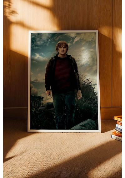 Ron Weasley Hogwarts Savaşı Çerçeveli Tablo - Lüks Harry Potter Karakter Posteri Modern Duvar Dekoru Beyaz Ron Weasley Hogwarts Savaşı Çerçeveli Tablo - Lüks Harry Potter Karakter Posteri Modern Duvar Dekoru Beyaz