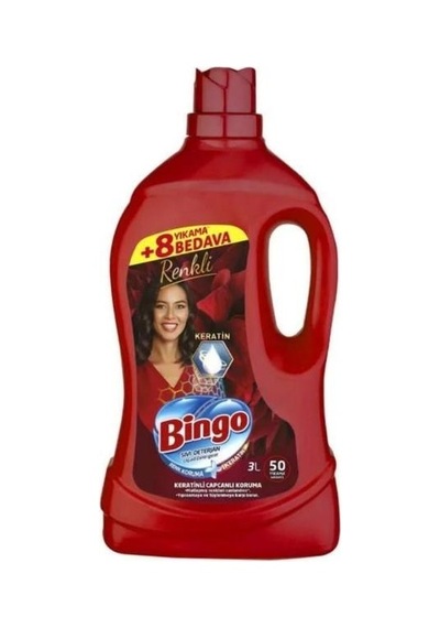 Bingo Renkli Sıvı Bakım Çamaşır Deterjanı 3l 3 L