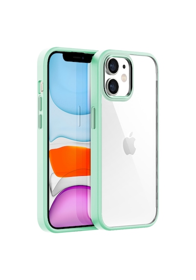 Buff Apple Uyumlu iPhone 11 New Air Bumper Kılıf Açık Yeşil