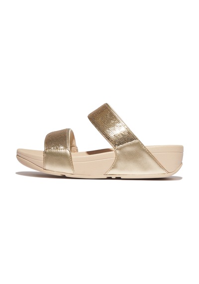 675 Platino Espadril / Keten Kadın Jf2 Fitflop Lulu Sequın Slıdes 675 Platino Altın