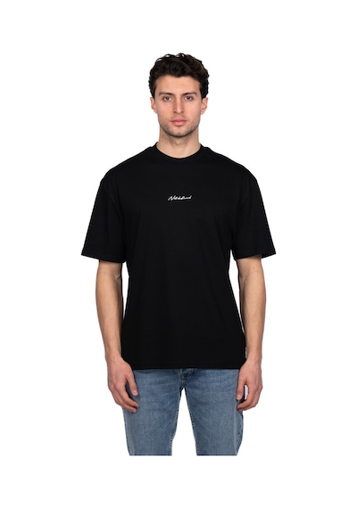 Hscstore Erkek Bisiklet Yakalı Basic Siyah Tişört - 8410-siyah Siyah