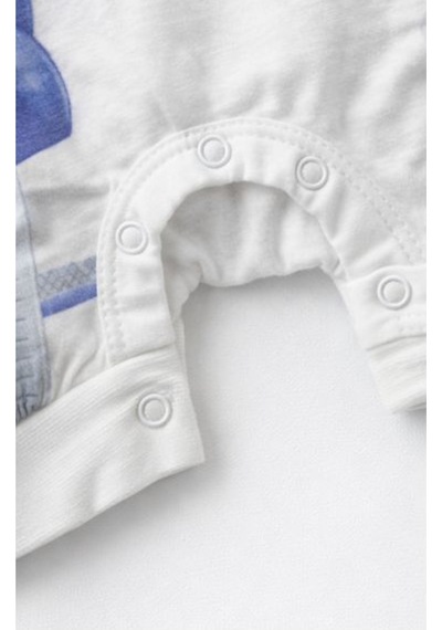 For My Baby Bebek Kısa Tulum Beyaz