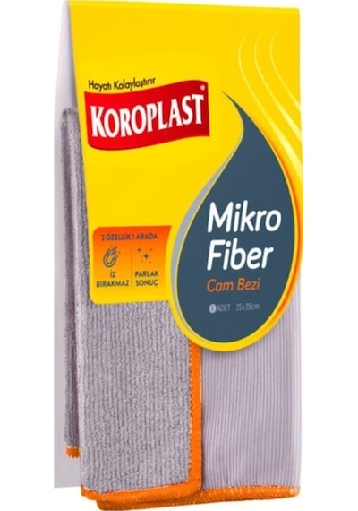 Koroplast Microfiber Cam Bezi Desenli