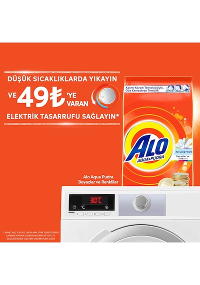 Alo Beyazlar ve Renkliler İçin Toz Çamaşır Deterjanı 46 Yıkama 7 KG