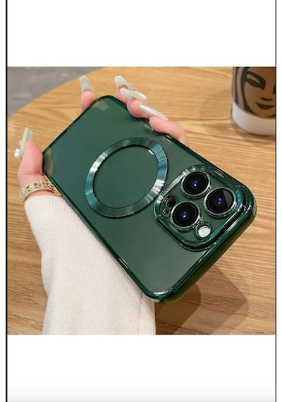 iPhone Uyumlu 11 Promax Logo Açık Kamera Lens Korumalı Arkası Şeffaf Yumuşak Silikon Kapak Telefon Kılıfı Haki
