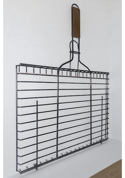 Lüks Büyük Kafesli Tel Izgara Mangal Izgara Et Ve Balık Izgarası 30x40 Cm