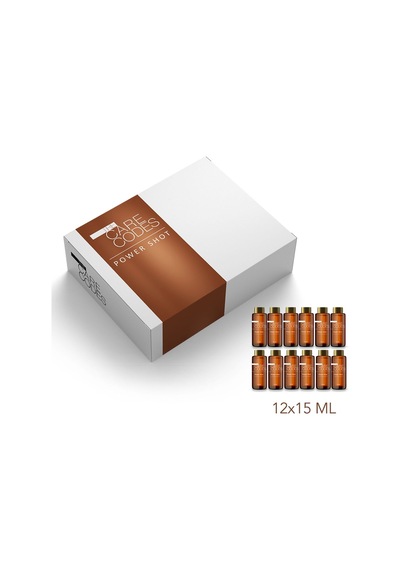 The Care Codes Yoğun Parlaklık Ve Bakım İçin Power Shot Saç Bakım Kürü 12 X 15 Ml