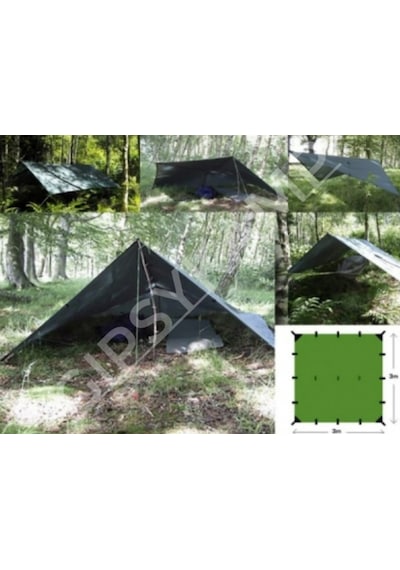 Gipsy Kamp 4 Mevsim Tarp 4x4M Yeşil