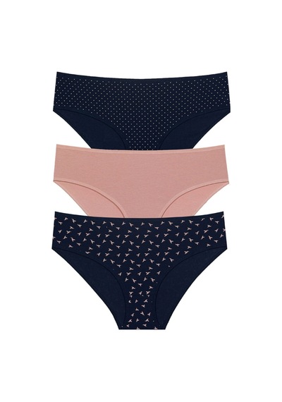 11447 Kadın 3 Lü Bato Bikini Asorti Asort