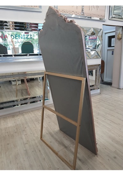 Ayna Denizi Princess Copper Gold Model Rose Gold Altın Renk Dekoratif Ayaklı Boy Aynası Altın - Rose Gold