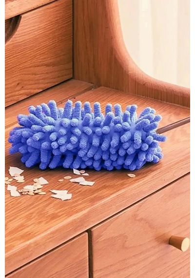 Thentech Mikrofiber Toz Alma Temizlik Sopası Mikrofiber Saçaklı Uzayabilen Sopalı Temizlik Bezi Fırçası