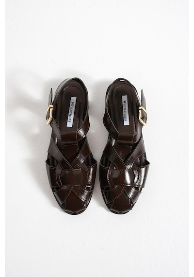 Wolk Shoes Asel Kadın Sandalet Kahverengi