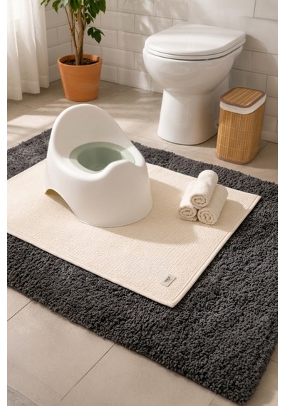 Müslin %100 Pamuk Emici Sıvı Geçirmez Bebek Çocuk Banyo Klozet Lazımlık Tuvalet Eğitim Pedi