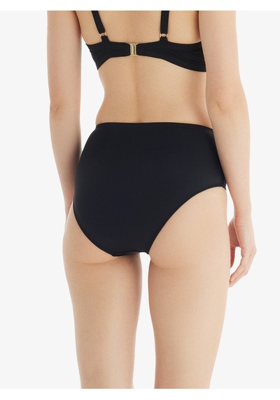 Kadın Yüksek Bel Bikini Altı 10730 - Siyah Siyah