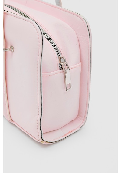 Shule Bags Hansal Metal Detaylı Baget Çanta Pudra Pembe