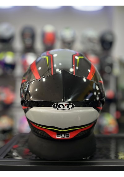 Kyt NZ-Race +1 Siyah Vizör Motosiklet Kaskı Kırmızı