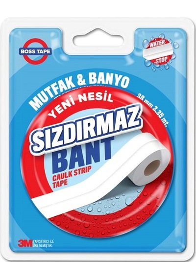 Bosstape Küvet Banyo Mutfak Sızdırmazlık Bandı 22 mm x 3,35 Metr
