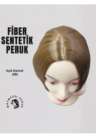 Kısa Sentetik Peruk Açık Kumral