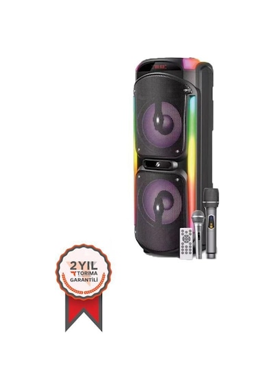 Torima Kts-1929 Taşınabilir Rgb Ledli Bluetooth Hoparlör Usb-tf Siyah