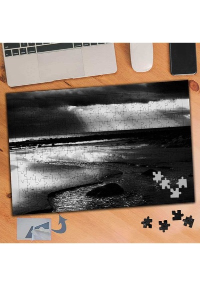 Karanlık Deniz Manzarası 240 Parça Puzzle Yapboz Tablo-959
