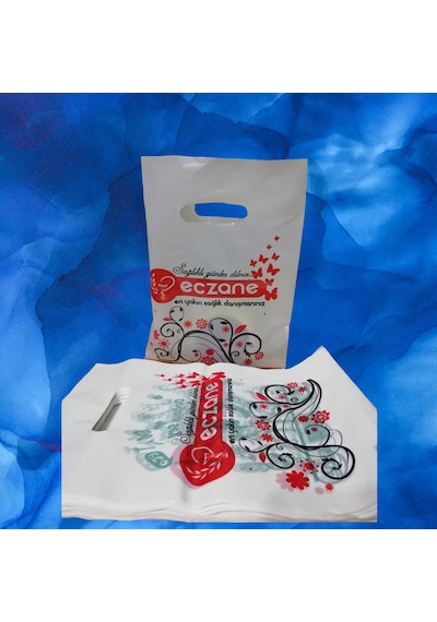 Bio Eczane Poşeti Baskılı El Geçme Poşet 22X32 Cm 1000 Adet 5 Kg