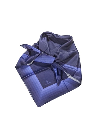 Mim Eşarp Mısırlı Eşarpları Emprime Kristal Sport Polyester Eşarp Lacivert