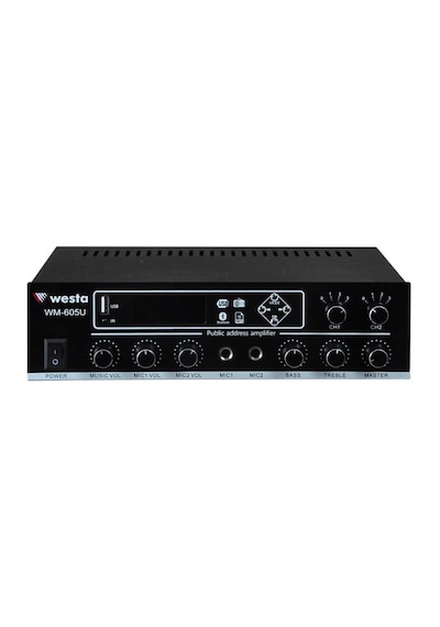 Westa WM-605U 100 W Trafolu 2 Kanallı Oto Amplifikatör