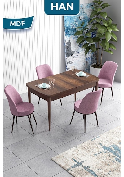 Canisa Han Serisi, 70x114 Açılabilir Mdf Masa Takımı,barok Ahşap Desen Masa, 4 Pembe Sandalye Masa Barok Ahşap Sandalyeler Pembe Canisa Han Serisi, 70x114 Açılabilir Mdf Masa Takımı,barok Ahşap Desen Masa, 4 Pembe Sandalye Masa Barok Ahşap Sandalyeler Pembe