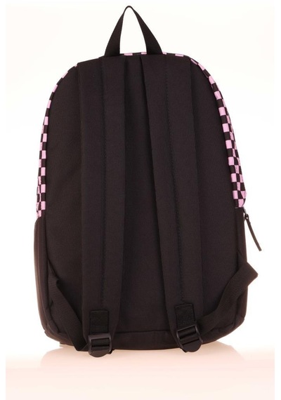 Kaukko Basic Colors Okul Sırt Çantası Pembe Check K1631