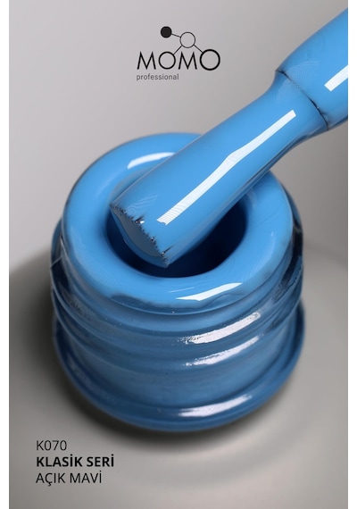 Momo Professional Kalıcı Oje K070 Açık Mavi 14 Ml