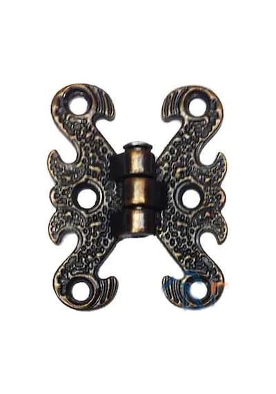 Zamak Kelebek Menteşe - Küçük, 30x40mm, Oksit, 1 Adet Renkli
