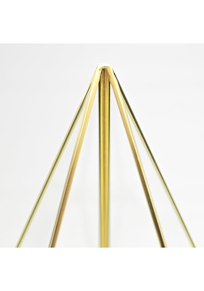27x21x21cm Pirinç Gold Geometrik Teraryum Cam Fanus Takı Aksesuar Çikolata Kutusu
