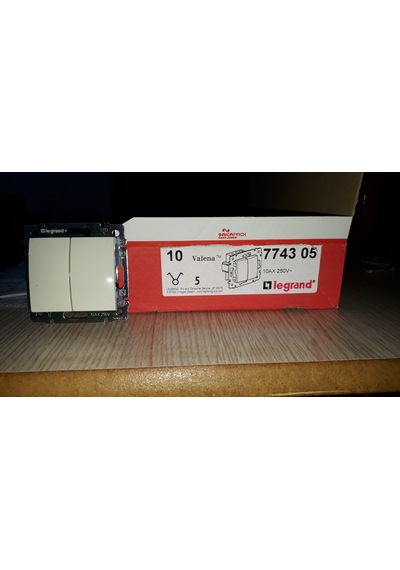 774305 Legrand Valena Serisi Komütatör Mekanizma Bej 10Lu Paket