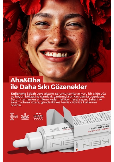 Aha & Bha Canlandırıcı,gözenek Sıkılaştırıcı Ve Nemlendirici Serum 50ml