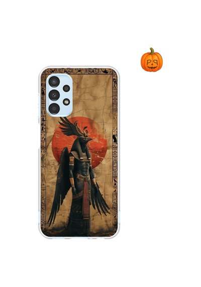Samsung Galaxy A13 Uyumlu Şeffaf Kılıf Antik Mısır 7 Tasarımlı