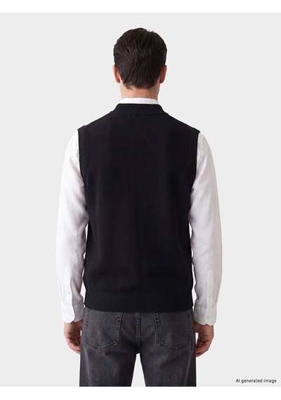 Lcwaıkıkı Classic Lacivert Regular Fit Erkek Triko Yelek
