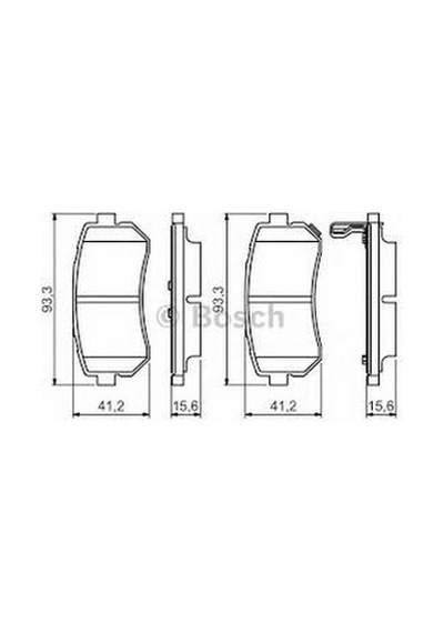 BOSCH 986495354 Fren Balatası Arka İ20 1.2 1.4 CRDI 1.6 08- İ30 1.4 1.6 2.0 08- İx35 10- Tucson Sportage 10-