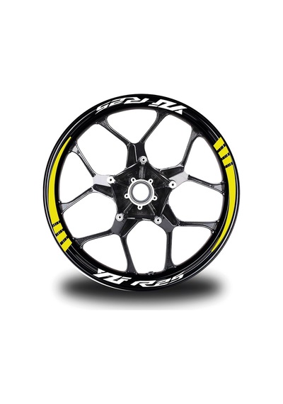 Yzf R25 Yazılı Sarı Takım Jant Sticker