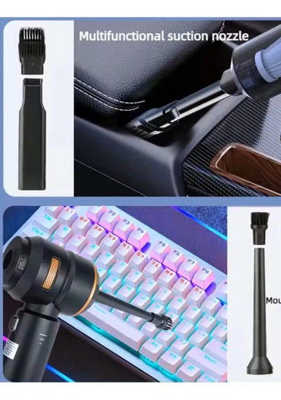 Diğer - Gri - Araç Süpürgesi Kablosuz El Süpürgesi 16000 Pa Güç, Usb Type-c, Fırçasız Motor