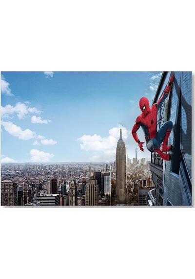 Cakasepetim Spider-man Gökdelen Sörfü Ahşap Mdf Tablo