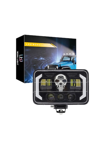 Off Road Spotled Delici Skull 60 W Sis Farı Ve Çalışma Lambası