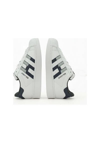 Letao Unisex Beyaz Sneaker İstiridye Burun Günlük Ayakkabı - Rahat Taban Beyaz - Lacivert Letao Unisex Beyaz Sneaker İstiridye Burun Günlük Ayakkabı - Rahat Taban Beyaz - Lacivert