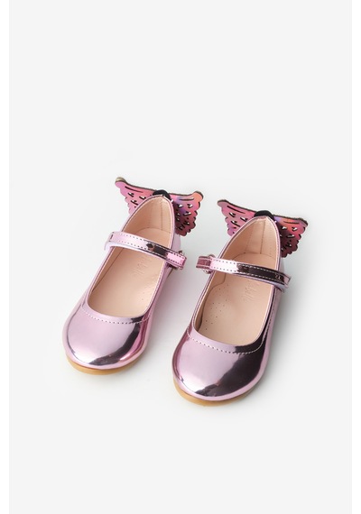 Le Mabelle Pembe Topuğu Kelebekli Kız Çocuk Ayakkabı Pembe