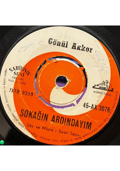 Gönül Akkor - Sokağın Ardındayım / Sen Aşk Nedir Bilmez Misin - Sahibinin Sesi 45'lik