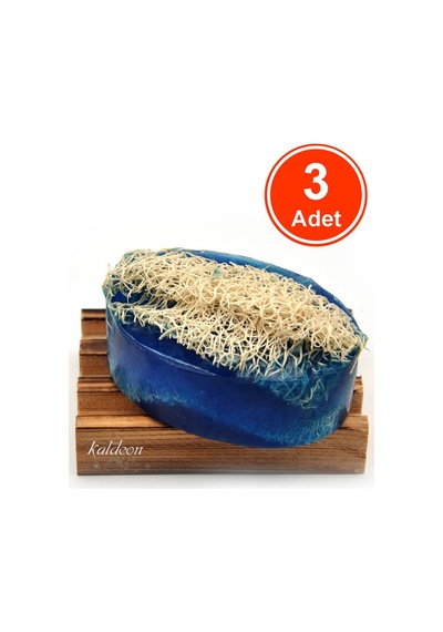 Kabak Lifli El Yapımı Doğal Argan Yağı Sabunu 120 G x 3 Adet