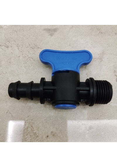 Damlama Sulama Plastik Vana 16 Mm 1/2" 50 Adet
